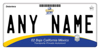 Custom Baja California Plate/Case