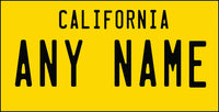 Custom California Yellow Plate/Case