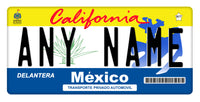 Custom Jalisco California Plate/Case