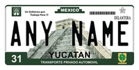 Custom Yucatan Pyramid Plate/Case
