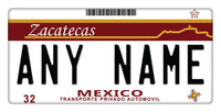 Custom Zacatecas 2 Plate/Case